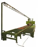 बैंडसॉ (धातु का बना, दाँत-युक्त, एक अखंड पट्टे वाला विद्युत-चालित आरा) T-1000 |  सॉमिल (एक कारखाना जहाँ लट्ठों को तख्तों और फलकों में काटा जाता है) मशीनें | लकड़ी का काम करने की मशीनरी | Drekos Made s.r.o