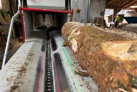 प्रिज़्म-शेपिंग सॉ (वर्णक्रम आकृति-रचना आरा) TD-500 KB |  सॉमिल (एक कारखाना जहाँ लट्ठों को तख्तों और फलकों में काटा जाता है) मशीनें | लकड़ी का काम करने की मशीनरी | Drekos Made s.r.o