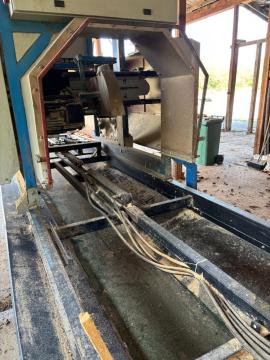 डबल ब्लेड ऐंगल सॉ (दोहरे ब्लेड वाला तिरछा काटने वाला आरा) Dekos made s.r.o. PP-550 |  सॉमिल (एक कारखाना जहाँ लट्ठों को तख्तों और फलकों में काटा जाता है) मशीनें | लकड़ी का काम करने की मशीनरी | Drekos Made s.r.o