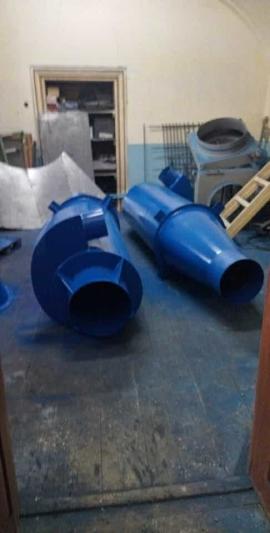 एक्स्ट्रैक्टर (निष्कासक यंत्र) Cyklonový odlučovač pílin  |  भट्टियाँ, हवाई मशीनें | लकड़ी का काम करने की मशीनरी | Juraj polovka šneky výroba 